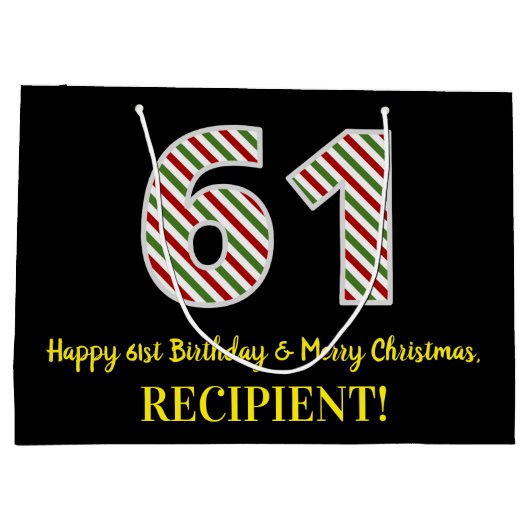 Gelukkige 61ste Verjaardag & Vrolijke Kerstmis, Do Groot Cadeauzakje (Achterkant)