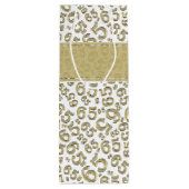 Gelukkige 65e Verjaardag Goud/Wit 65 Nummerpatroon Wijn Cadeautas (Achterkant)