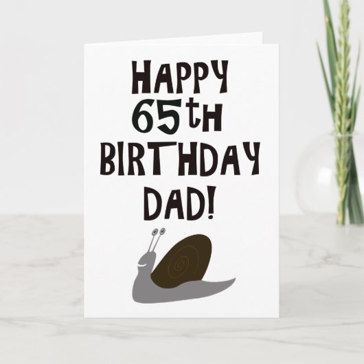 Gelukkige 65e verjaardag pap kaart (Voorkant)