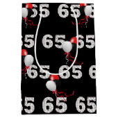 Gelukkige 65ste Verjaardagsballonnen Medium Gift B Medium Cadeauzakje (Voorkant)