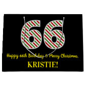 Gelukkige 66e Verjaardag & Vrolijke Kerstmis, Doua Groot Cadeauzakje (Voorkant)