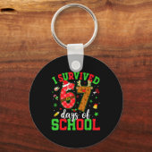 Gelukkige 67e schooldag Funny Kerstmis 67 Meme S Sleutelhanger (Voorkant)