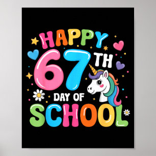 Gelukkige 67e schooldag leraren studenten 67 meme poster