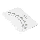 Gelukkige 70e bruiloft Jubileum Platinum Mum & Pap Magneet (Rechterzijde)