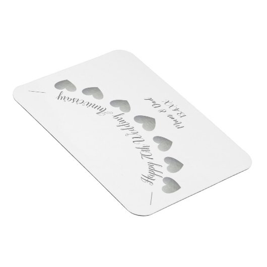 Gelukkige 70e bruiloft Jubileum Platinum Mum & Pap Magneet (Rechterzijde)