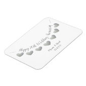 Gelukkige 70e bruiloft Jubileum Platinum Mum & Pap Magneet (Linkerzijde)