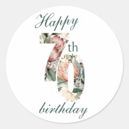 Gelukkige 70e ronde Sticker