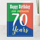 Gelukkige 70e verjaardag Kaart (Voorkant)