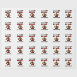 Gelukkige 70e verjaardag Tot ziens binnenkort Vint Cadeaupapier