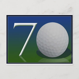 Gelukkige 70e verjaardag voor golfmoer briefkaart