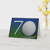 Gelukkige 70e verjaardag voor golfmoer kaart (Gele Bloem)