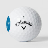 Gelukkige 70ste verjaardag golfballen (Logo)