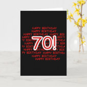 Gelukkige 70ste Verjaardag Kaart (Gele Bloem)