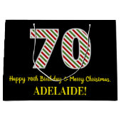 Gelukkige 70ste Verjaardag & Vrolijk Kerstmis, Dou Groot Cadeauzakje (Voorkant)