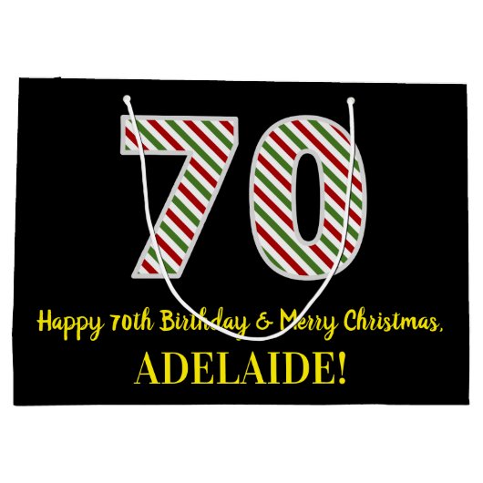 Gelukkige 70ste Verjaardag & Vrolijk Kerstmis, Dou Groot Cadeauzakje (Achterkant)