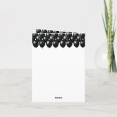 Gelukkige 70ste verjaardag wenskaart kaart (Achterkant)