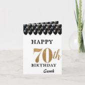 Gelukkige 70ste verjaardag wenskaart kaart (Voorkant)