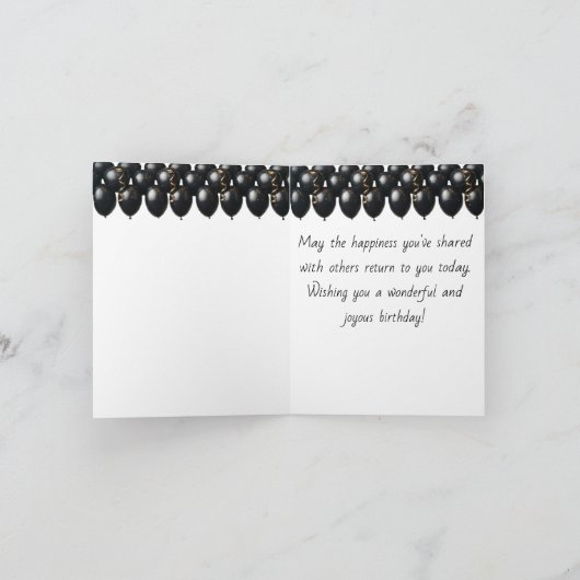 Gelukkige 70ste verjaardag wenskaart kaart (Binnen)