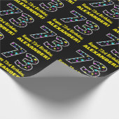 Gelukkige 73e verjaardag, Leuk Kleurrijk Sterren P Cadeaupapier (Hoek)