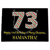 Gelukkige 73e Verjaardag & Vrolijke Kerstmis, Doua Groot Cadeauzakje (Voorkant)