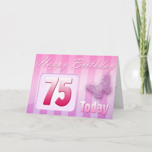 Gelukkige 75e verjaardag Grootmoeder Oma-tante Kaart