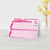 Gelukkige 78ste Verjaardag Kaart (Gele Bloem)