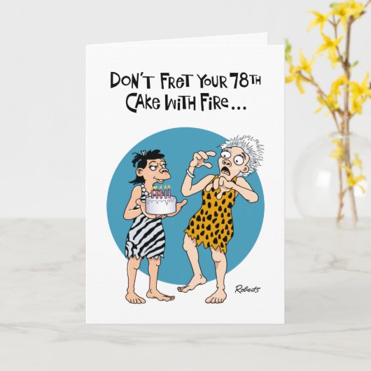 Gelukkige 78ste verjaardag kaart (Gele Bloem)