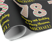 Gelukkige 78ste Verjaardag & Vrolijke Kerstmis, Do Cadeaupapier (Rol Hoek)