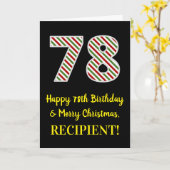 Gelukkige 78ste Verjaardag & Vrolijke Kerstmis, Do Kaart (Gele Bloem)