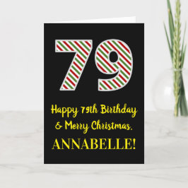 Gelukkige 79e Verjaardag & Vrolijke Kerstmis, Doua Kaart
