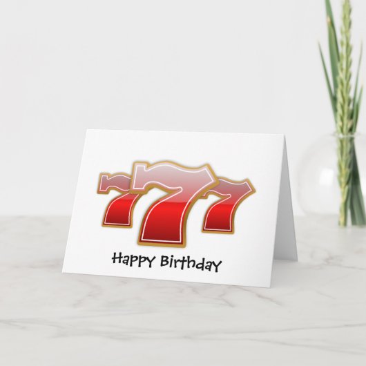 Gelukkige 7 kaart (Voorkant)