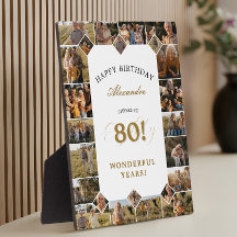 Gelukkige 80e Verjaardag Gepersonaliseerde Fotocol