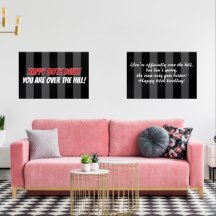 Gelukkige 80e verjaardag je bent over de heuvel ge