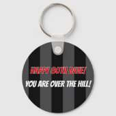 Gelukkige 80e verjaardag je bent over de heuvel ge sleutelhanger (Voorkant)