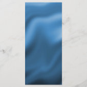Gelukkige 80ste Verjaardag Blauwgroen Blue Glitter Menu (Achterkant)