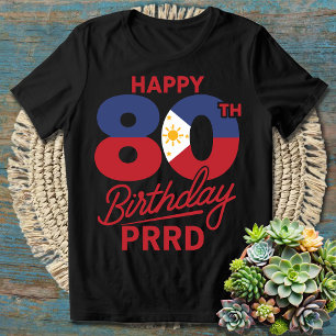 Gelukkige 80ste verjaardag Duterte PRRD Tatay Digo T-shirt