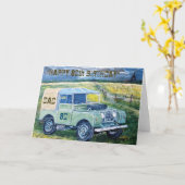 Gelukkige 80ste verjaardag Kaart voor papa (Gele Bloem)