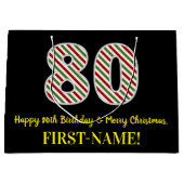 Gelukkige 80ste Verjaardag & Vrolijk Kerstmis, Dou Groot Cadeauzakje (Voorkant)