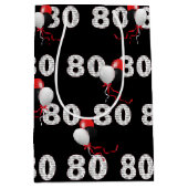 Gelukkige 80ste Verjaardagsballonnen Medium Gift B Medium Cadeauzakje (Voorkant)