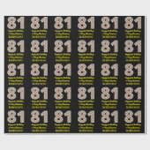 Gelukkige 81ste Verjaardag & Vrolijke Kerstmis, Do Cadeaupapier (Vlak)