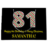 Gelukkige 81ste Verjaardag & Vrolijke Kerstmis, Do Groot Cadeauzakje (Voorkant)