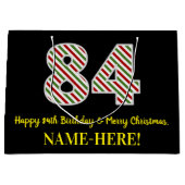 Gelukkige 84ste Verjaardag & Vrolijk Kerstmis, Dou Groot Cadeauzakje (Voorkant)