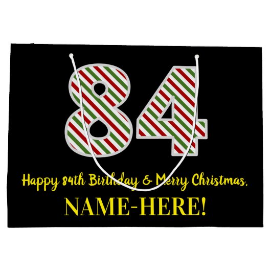 Gelukkige 84ste Verjaardag & Vrolijk Kerstmis, Dou Groot Cadeauzakje (Achterkant)