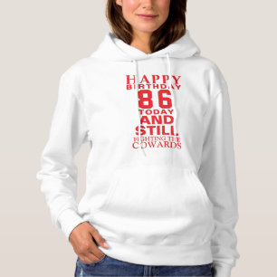 Gelukkige 86e verjaardag Hoodie voor een speciale 