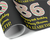 Gelukkige 86e Verjaardag & Vrolijke Kerstmis, Doua Cadeaupapier (Rol Hoek)