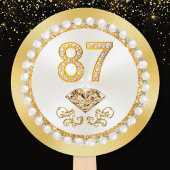 Gelukkige 87ste verjaardag ideeën. Fans van fotofe Handwaaier