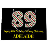 Gelukkige 89ste Verjaardag & Vrolijk Kerstmis, Dou Groot Cadeauzakje (Voorkant)