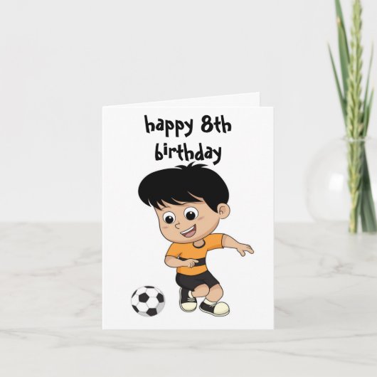Gelukkige 8e verjaardag kaart (Voorkant)