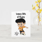 Gelukkige 8e verjaardag kaart (Gele Bloem)