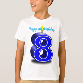 Gelukkige 8e verjaardag t-shirt